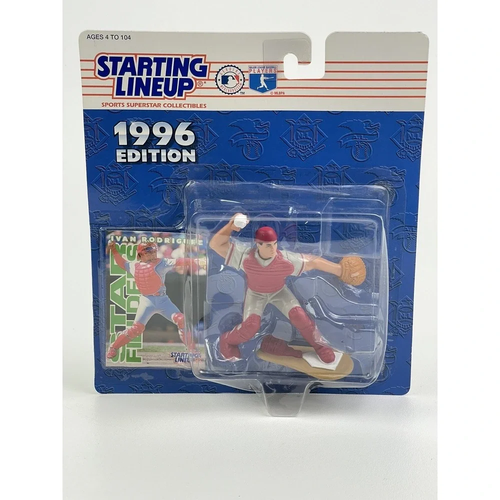 Starting Lineup Ivan Rodriguez 1996 Texas Rangers Figure and Card
